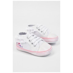 Пінетки дитячі для дівчинки білого кольору 196078L