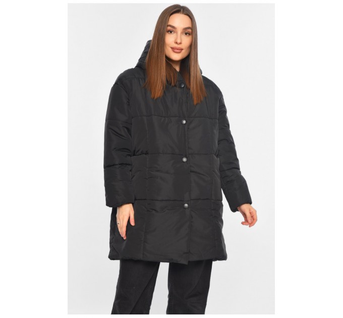 Куртка женская демисезонная черного цвета 196415L