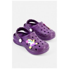Кроксы детские темно-фиолетового цвета 196795L