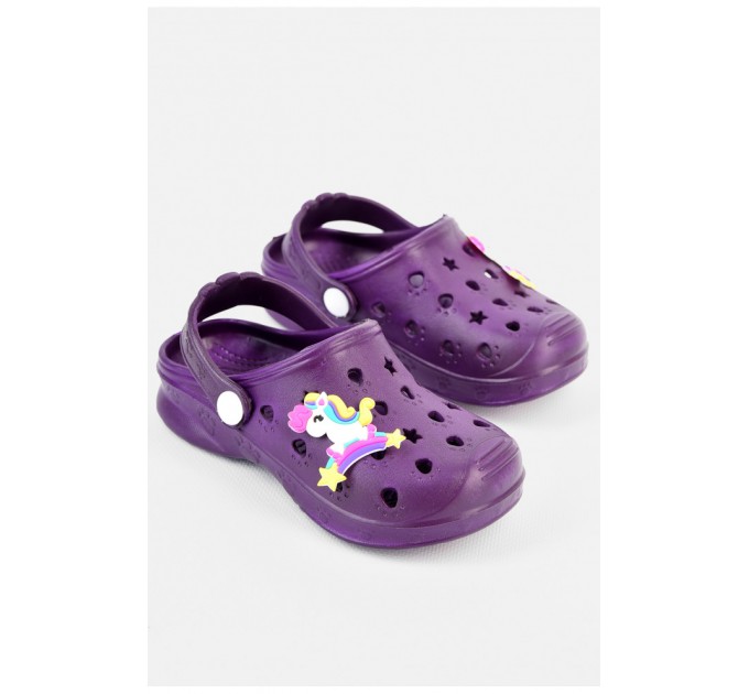 Кроксы детские темно-фиолетового цвета 196795L