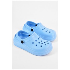 Кроксы детские голубого цвета 196805L
