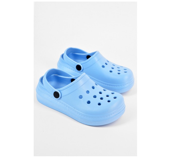 Кроксы детские голубого цвета 196805L