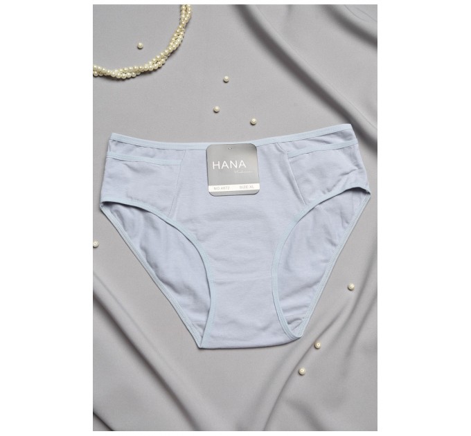 Трусы женские полубатальные светло-голубого цвета 197010L.