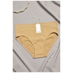 Труси жіночі напівбатальні бежевого кольору 197072L