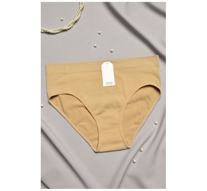 Труси жіночі напівбатальні бежевого кольору 197072L