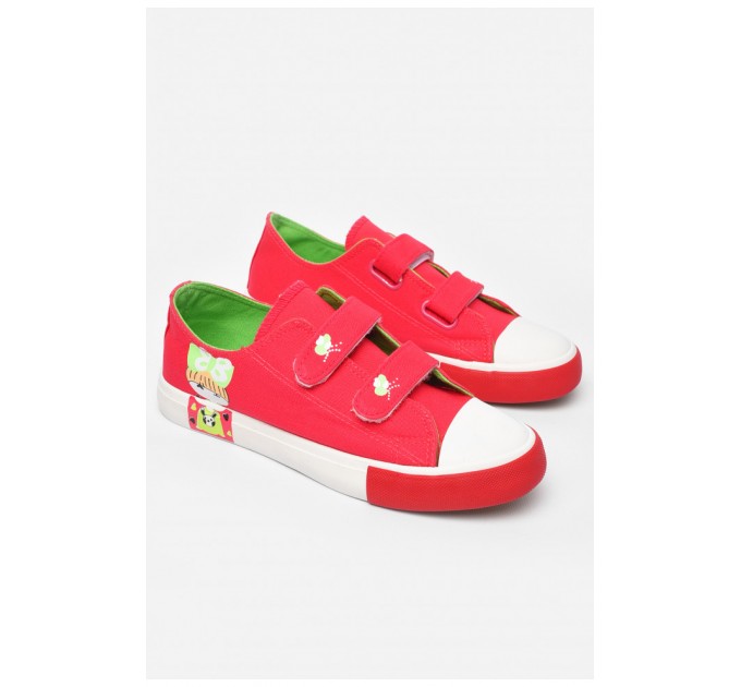 Кеди дитячі рожевого кольору текстиль 197214L