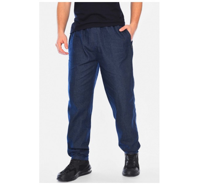 Джинси чоловічі напівбатальні синього кольору 197271L