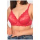 Бюстгальтер жіночий бордового кольору чашка В 197582L