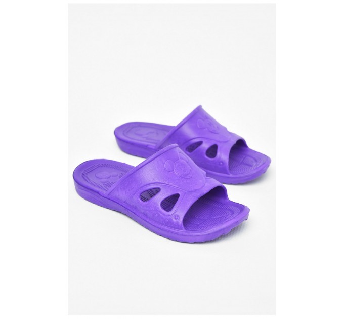 Шльопки дитячі для дівчинки піна фіолетового кольору 197826L