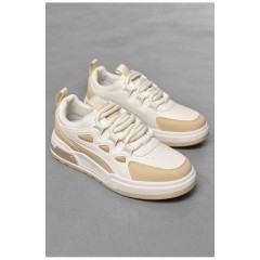 Кроссовки мужские белого цвета на шнуровке 198374L
