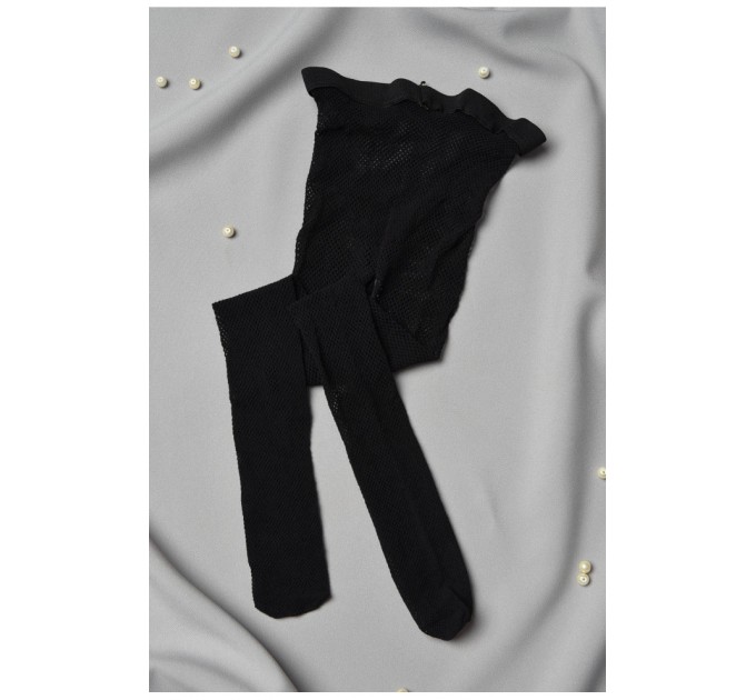 Колготы детские для девочки черного цвета 198605L