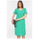Сукня жіноча батальна зеленого кольору 198670L