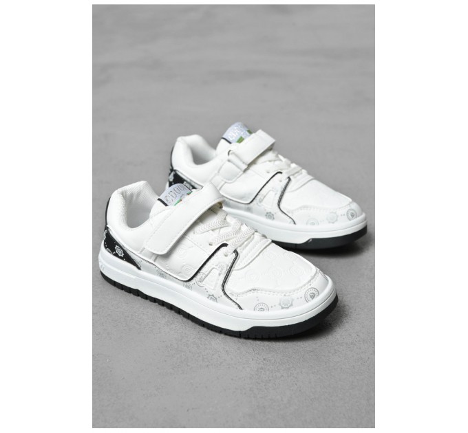 Детские кроссовки бело-черного цвета 198736L