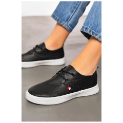 Мокасины женские черного цвета 198845L