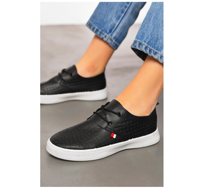 Мокасины женские черного цвета 198845L