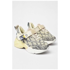 Кроссовки детские молочного цвета Текстиль 199064L Кроссовки детские молочного цвета Текстиль 199064L