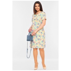 Платье женское бежевого цвета 199202L