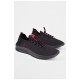Кросівки чоловічі текстиль чорного кольору з червоними вставками 199214L