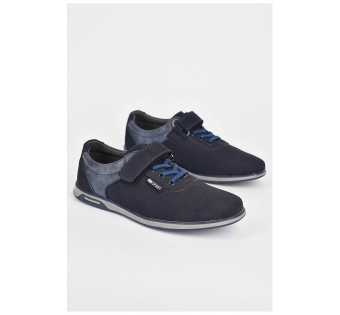 Детские туфли для мальчика темно-синего цвета 199421L