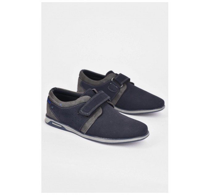 Детские туфли для мальчика темно-синего цвета 199423L