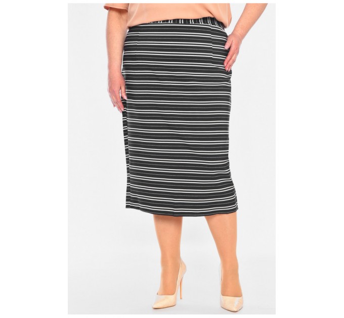 Спідниця жіноча напівботальна чорного кольору 199490L