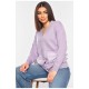 Кардиган женский сиреневого цвета с принтом 199687L