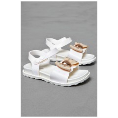 Детские босоножки для девочки белого цвета 200069L