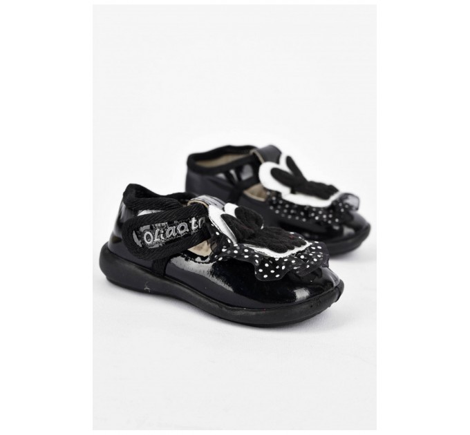 Пінетки дитячі чорного кольору 200082L