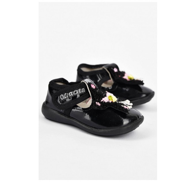 Пінетки дитячі чорного кольору 200083L