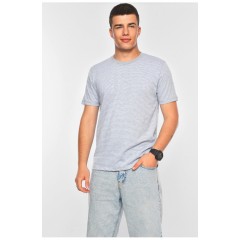 Футболка чоловіча напівбатальна сірого кольору 200116L Футболка чоловіча напівбатальна сірого кольору 200116L