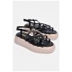 Босоніжки жіночі чорного кольору 200261L