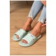 Шльопанці піна жіночі м'ятного кольору 200273L