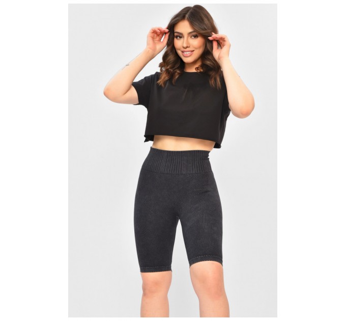 Шорти жіночі push up сірого кольору 200356L