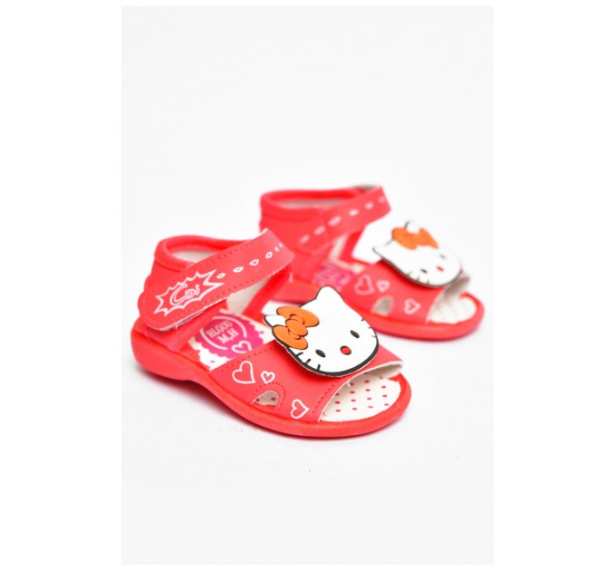 Сандалі дитячі коралового кольору 200498L