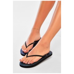 Вьетнамки женские пена черного цвета 200508L