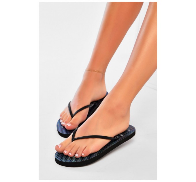 Вьетнамки женские пена черного цвета 200508L