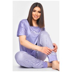 Піжама жіноча бузкового кольору 200567L
