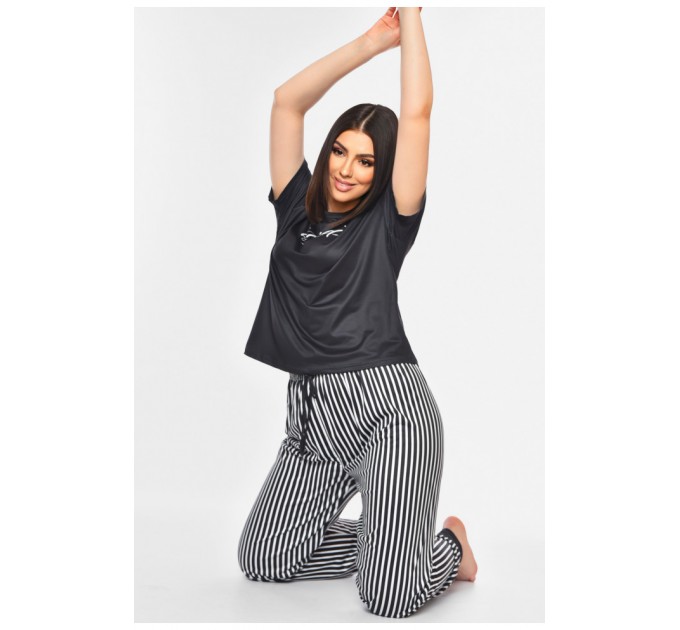 Піжама жіноча чорного кольору 200570L