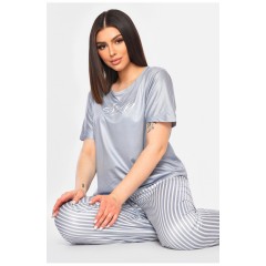 Женская пижама серого цвета 200571L