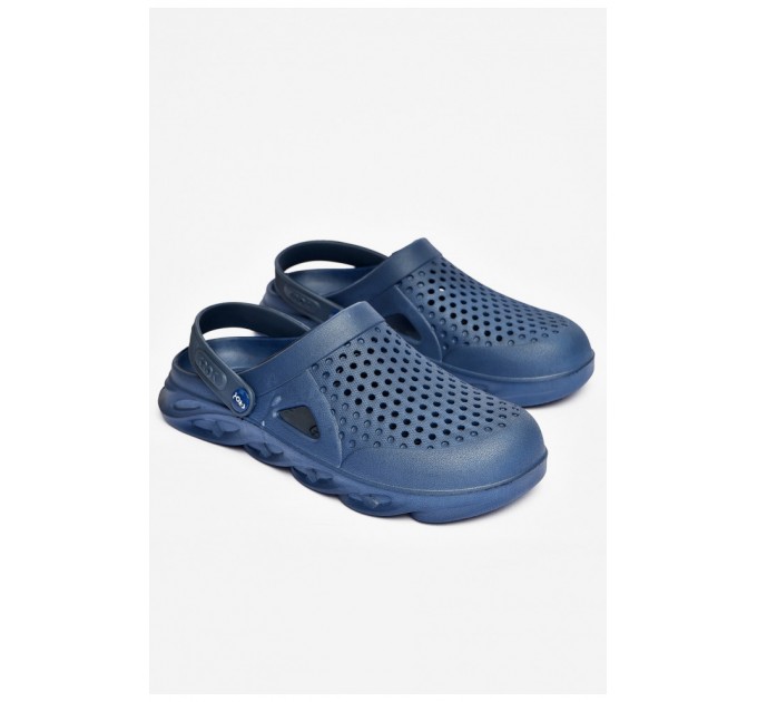 Кроксы мужские темно-синего цвета 200609L