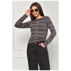 Лонгслів жіночий сірого кольору 200748L