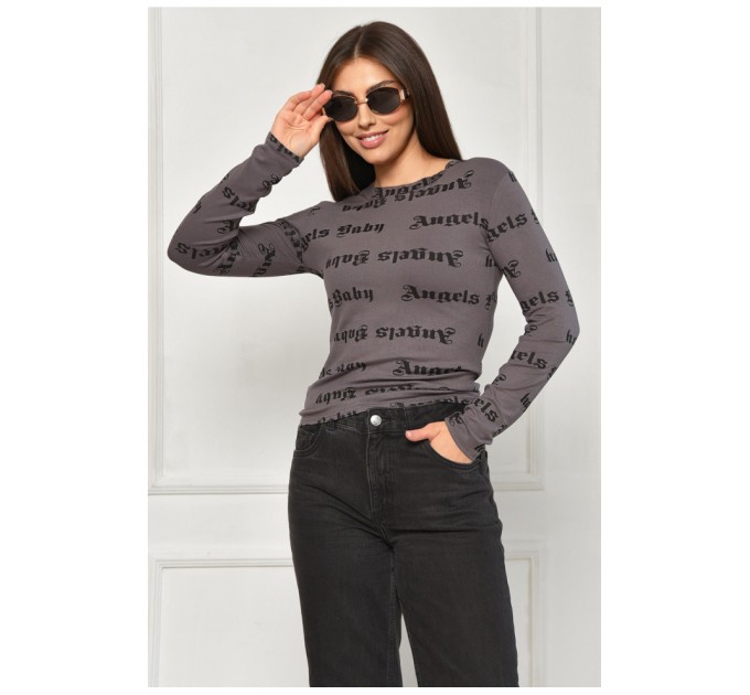 Лонгслів жіночий сірого кольору 200748L