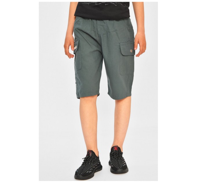 Детские бриджи для мальчика темно-зеленого цвета 200755L