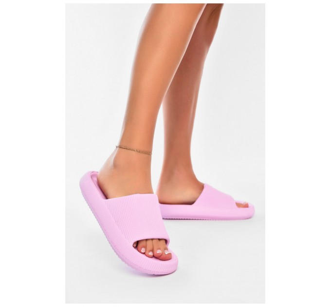 Шлепанцы пена женские розового цвета 201047L