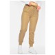 Спортивні штани жіночі напівбатальні бежевого кольору 201085L