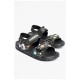 Сандалии детские для мальчика черного цвета 201141L