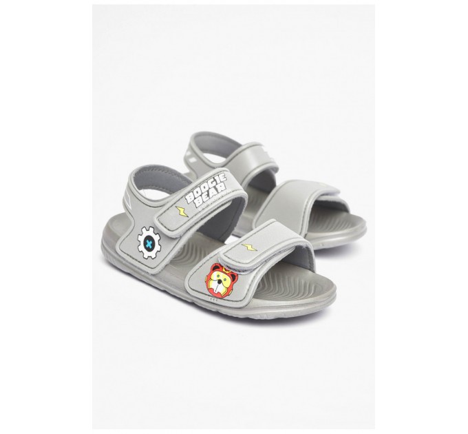 Сандалі дитячі для хлопчика сірого кольору 201143L
