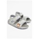 Сандалі дитячі для хлопчика сірого кольору 201143L