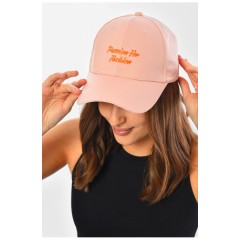 Кепка жіноча світло-рожевого кольору 201281L