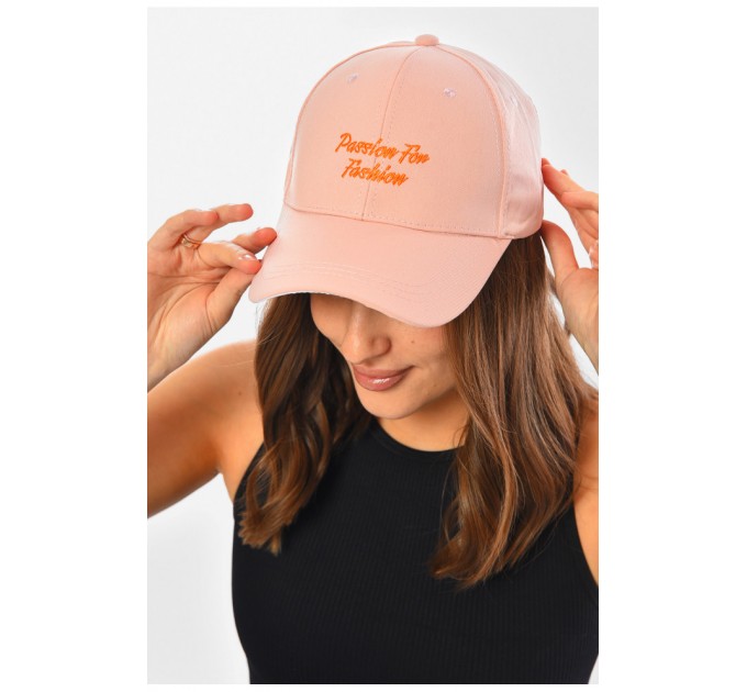Кепка жіноча світло-рожевого кольору 201281L